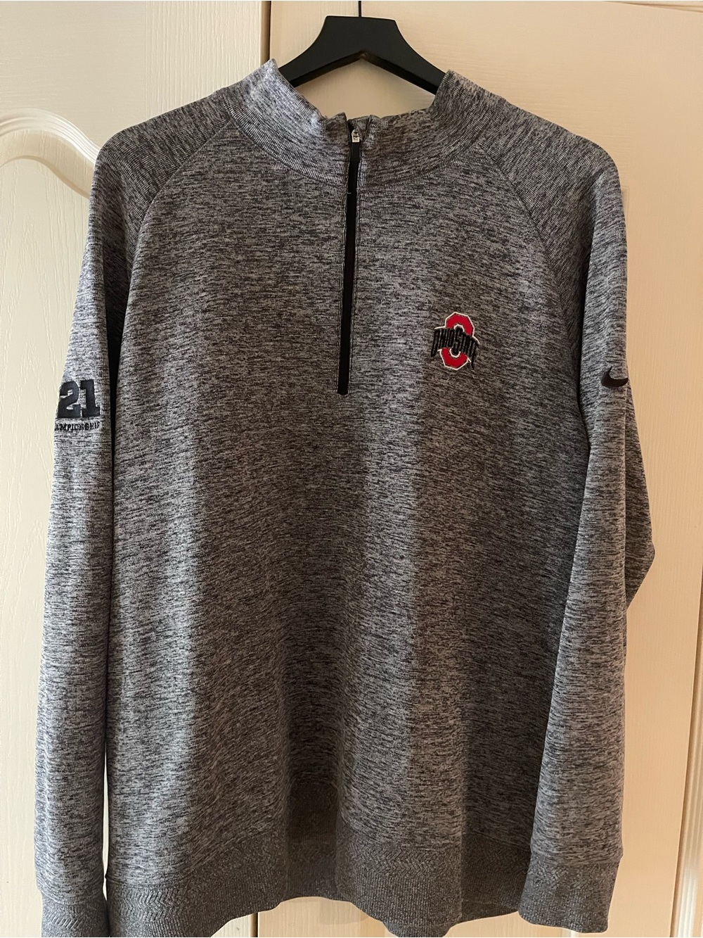 Nike Ohio State Football 2021 CFP Coaches Quarter-Zip Pullover XL EUC